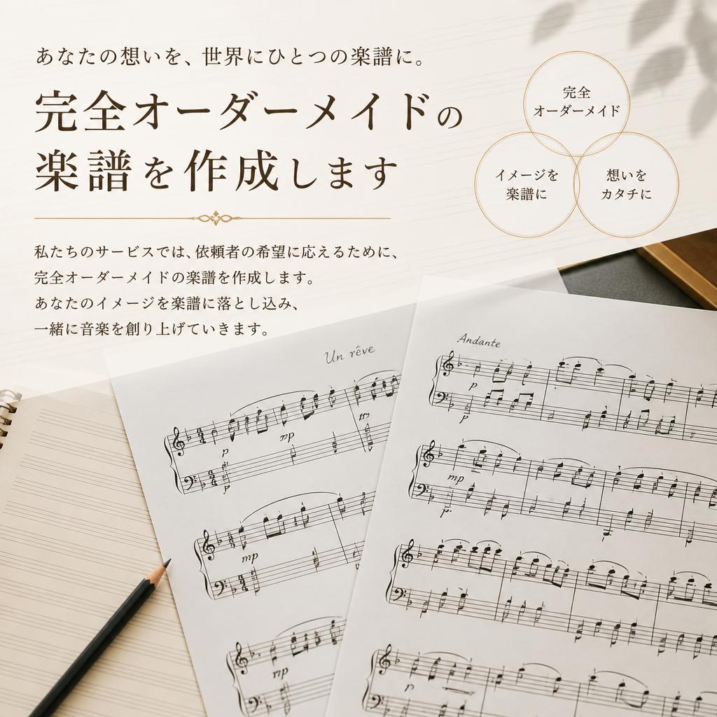 あなたのためのオーダーメイド楽譜