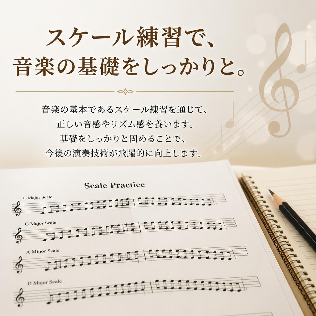 スケール練習で音楽の土台を固める