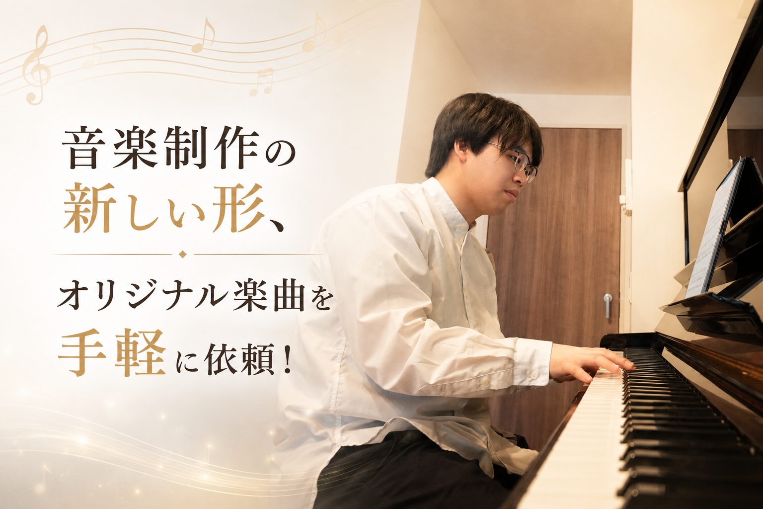 音楽制作の新しい形、オリジナル楽曲を手軽に依頼！
